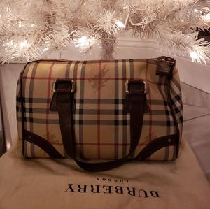 Burberry Haymarket Check Satchel